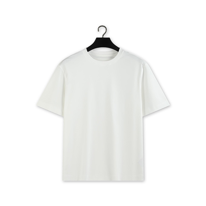zegna silk cotton blend highway logo back print t-shirt